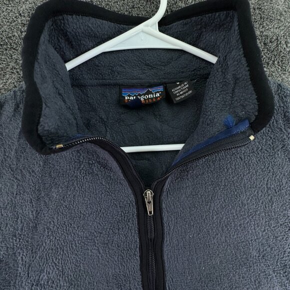 VTG Patagonia Synchilla Fleece Gray Pullover Jacket 1/2 Zip Small W/ Big Pocket - Picture 7 of 12